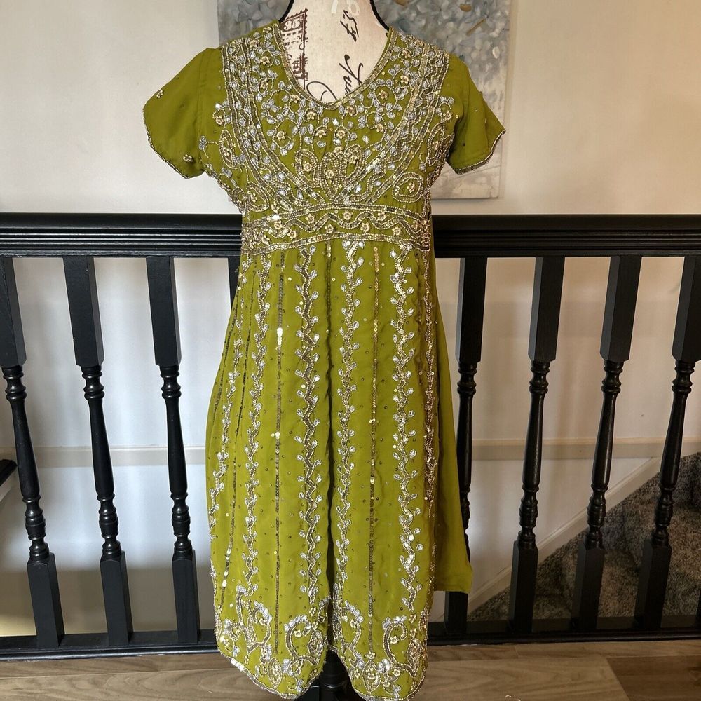 Stitched Embroidery Party‎ Wear Dresses Small Empire